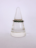 Emerald Band Vintage Silver