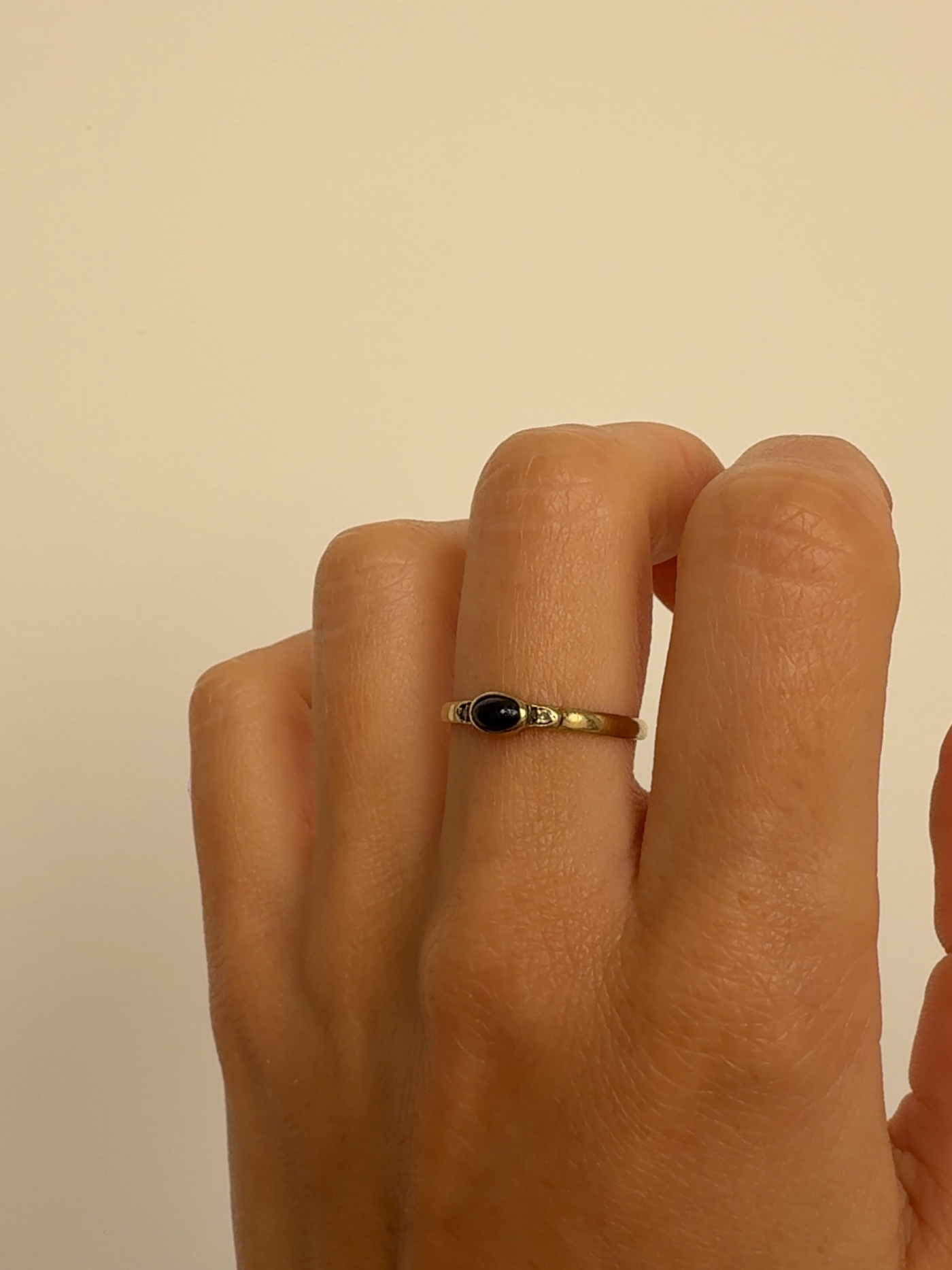 Saphire Ring Vintage Gold