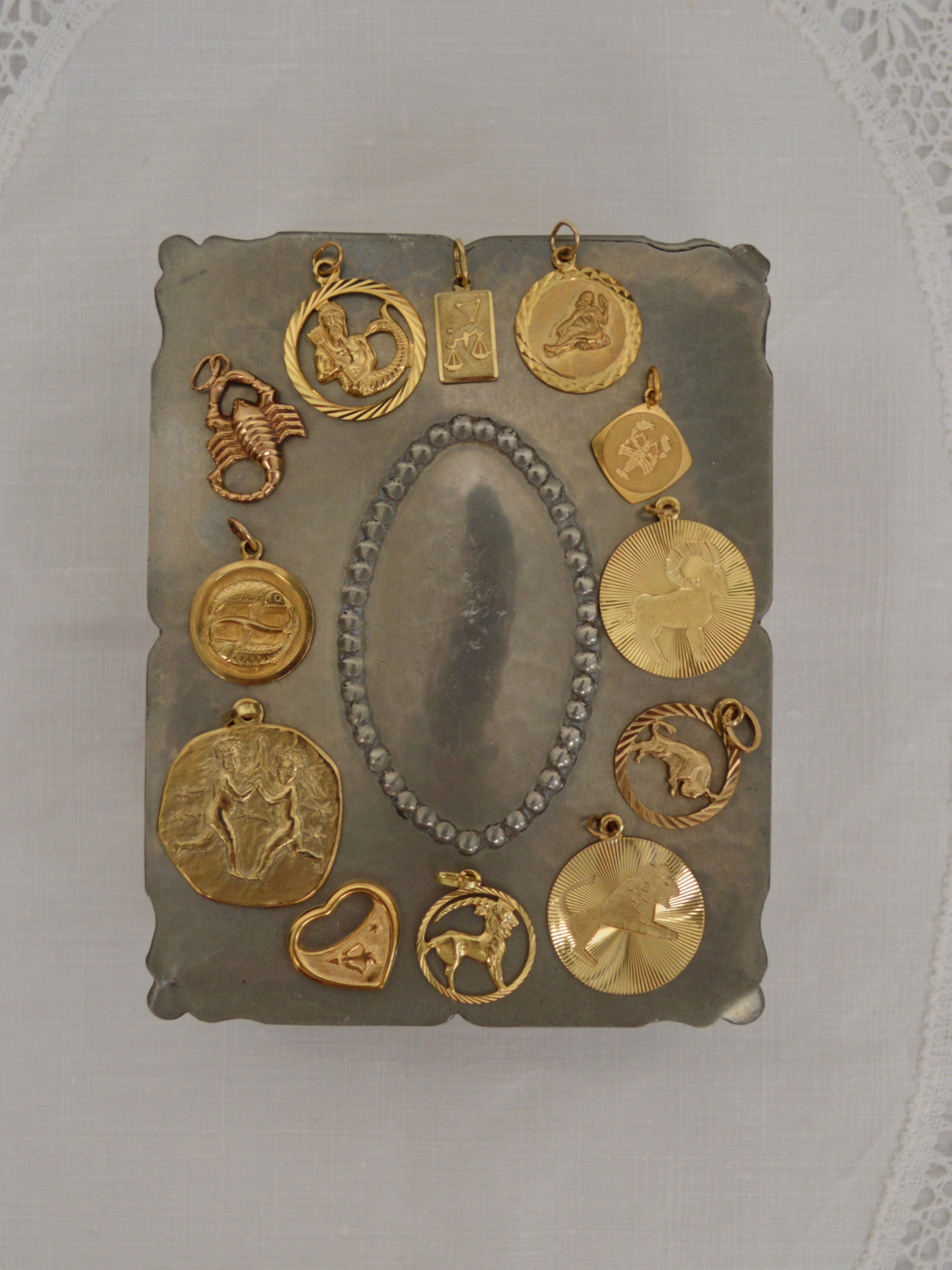 Zodiac Charm Collection Vintage Gold