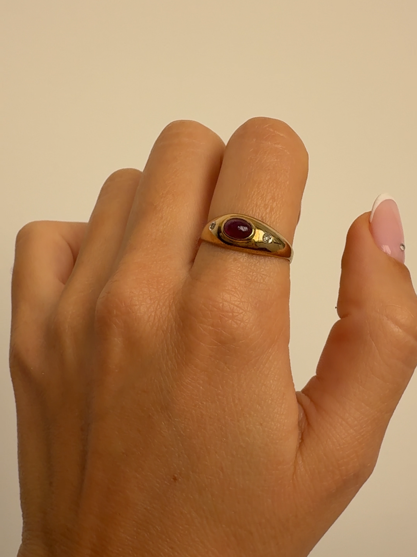 Gypsy Ruby Band Vintage Gold