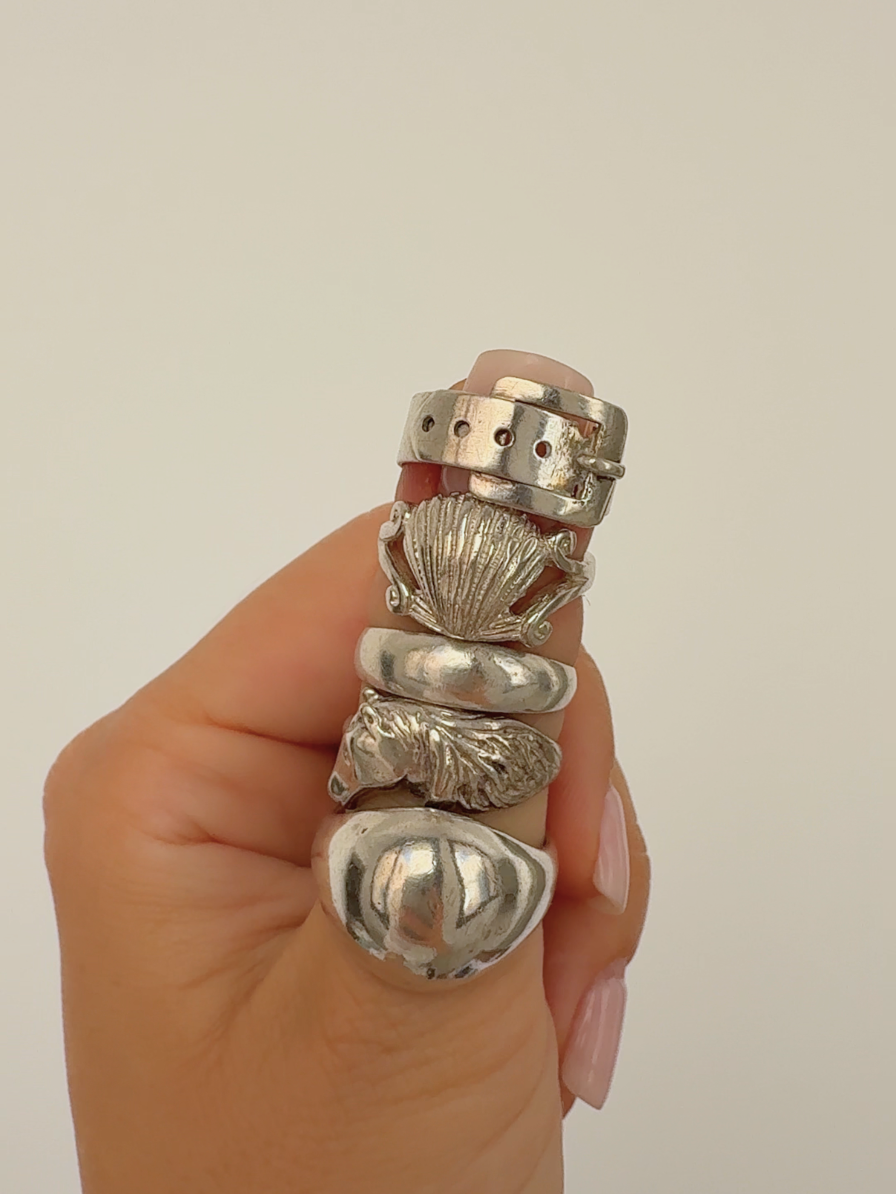 Smooth Stacking Ring Vintage Silver