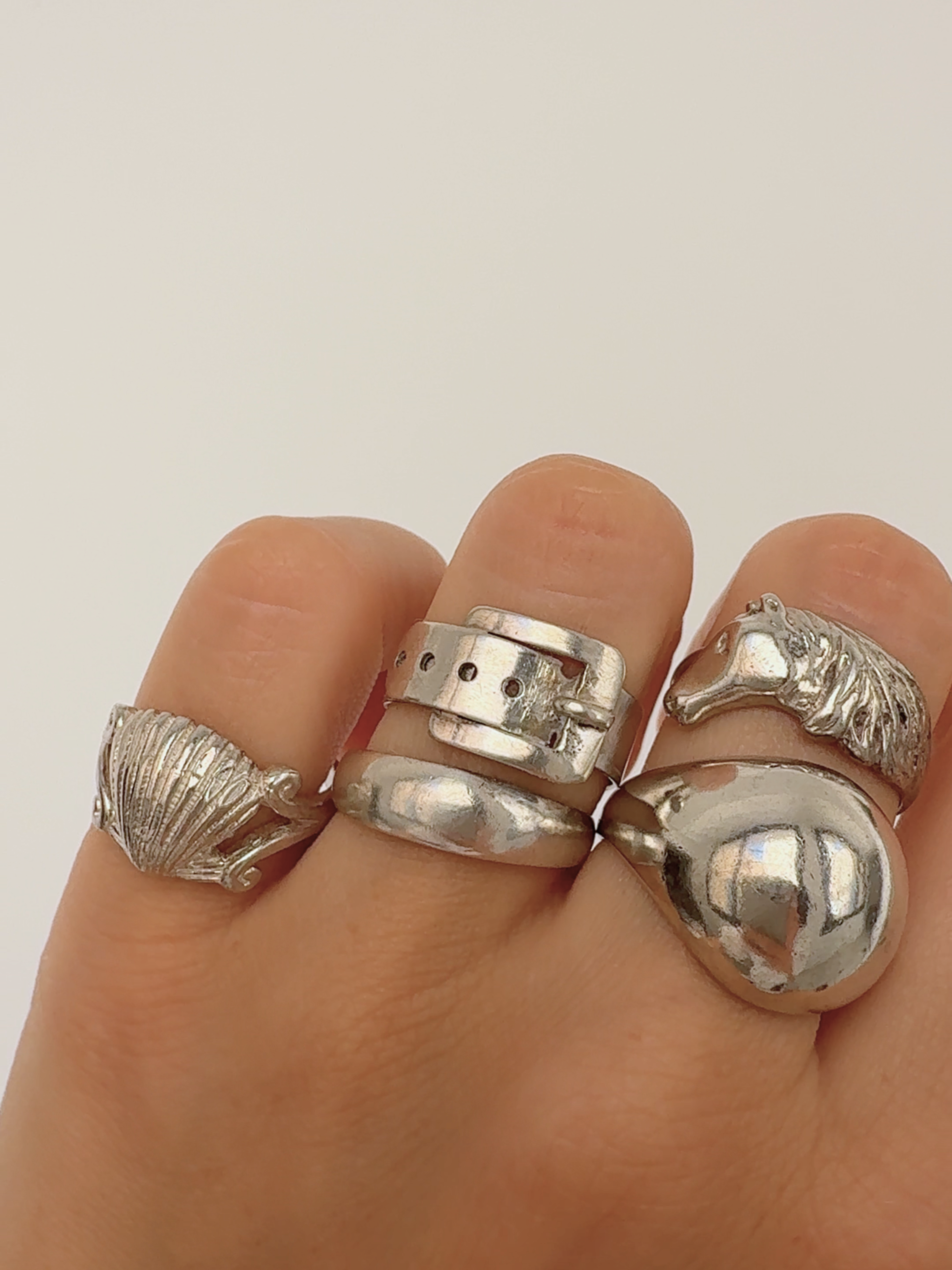 Smooth Stacking Ring Vintage Silver
