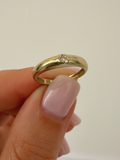 Diamond Pinky Ring  Vintage Gold