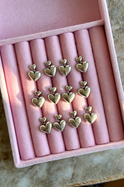 Silver Sweetheart Studs