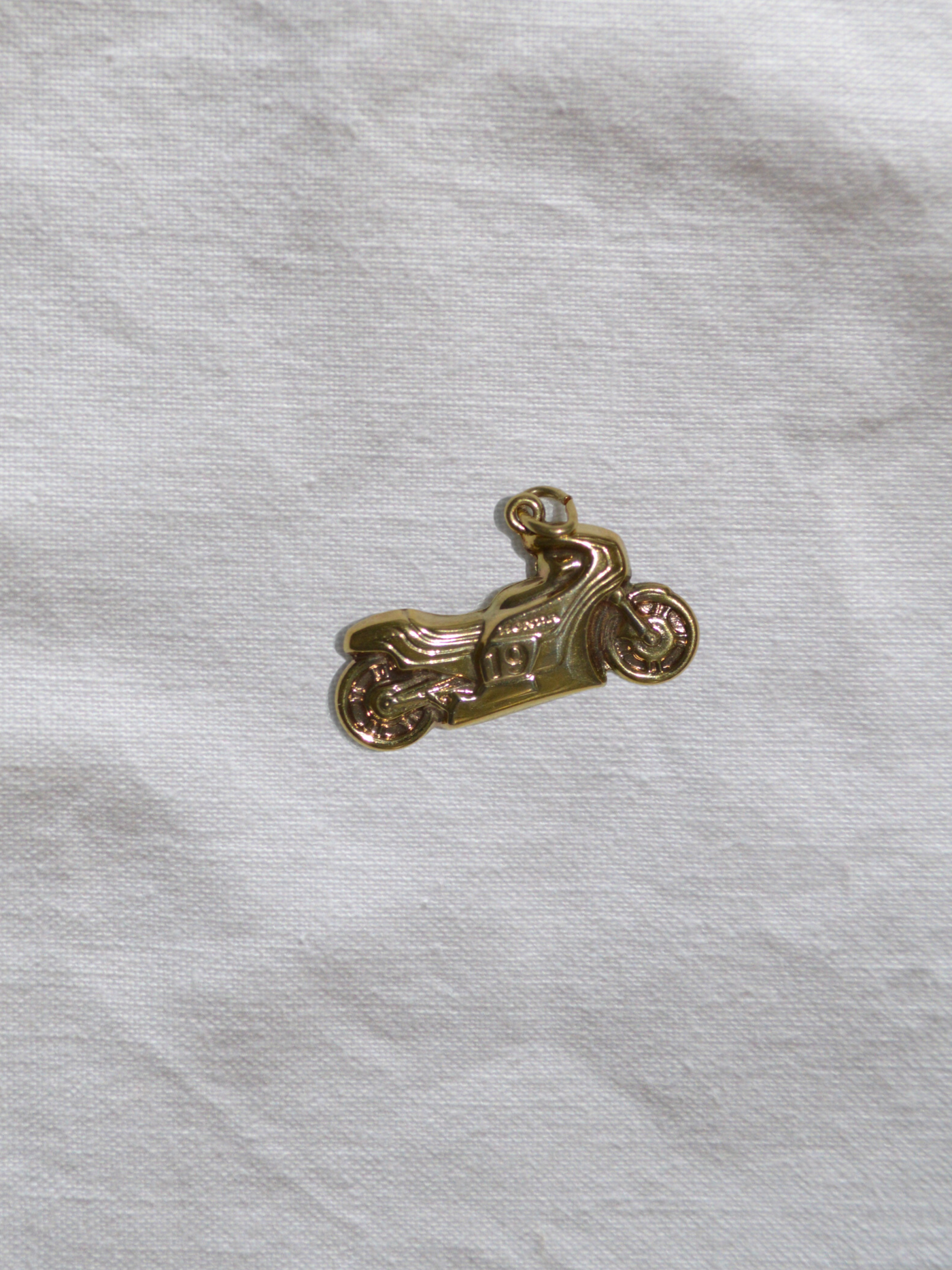 Bike Charm Vintage Gold