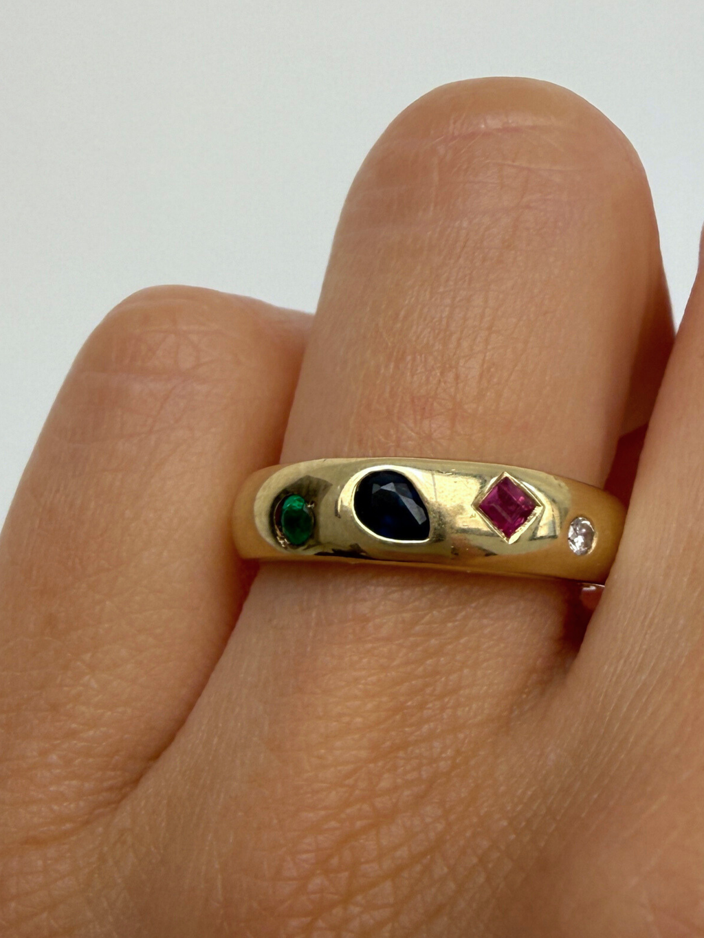 Gem Candy Ring 14k Vintage Gold