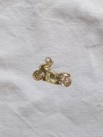 Bike Charm Vintage Gold