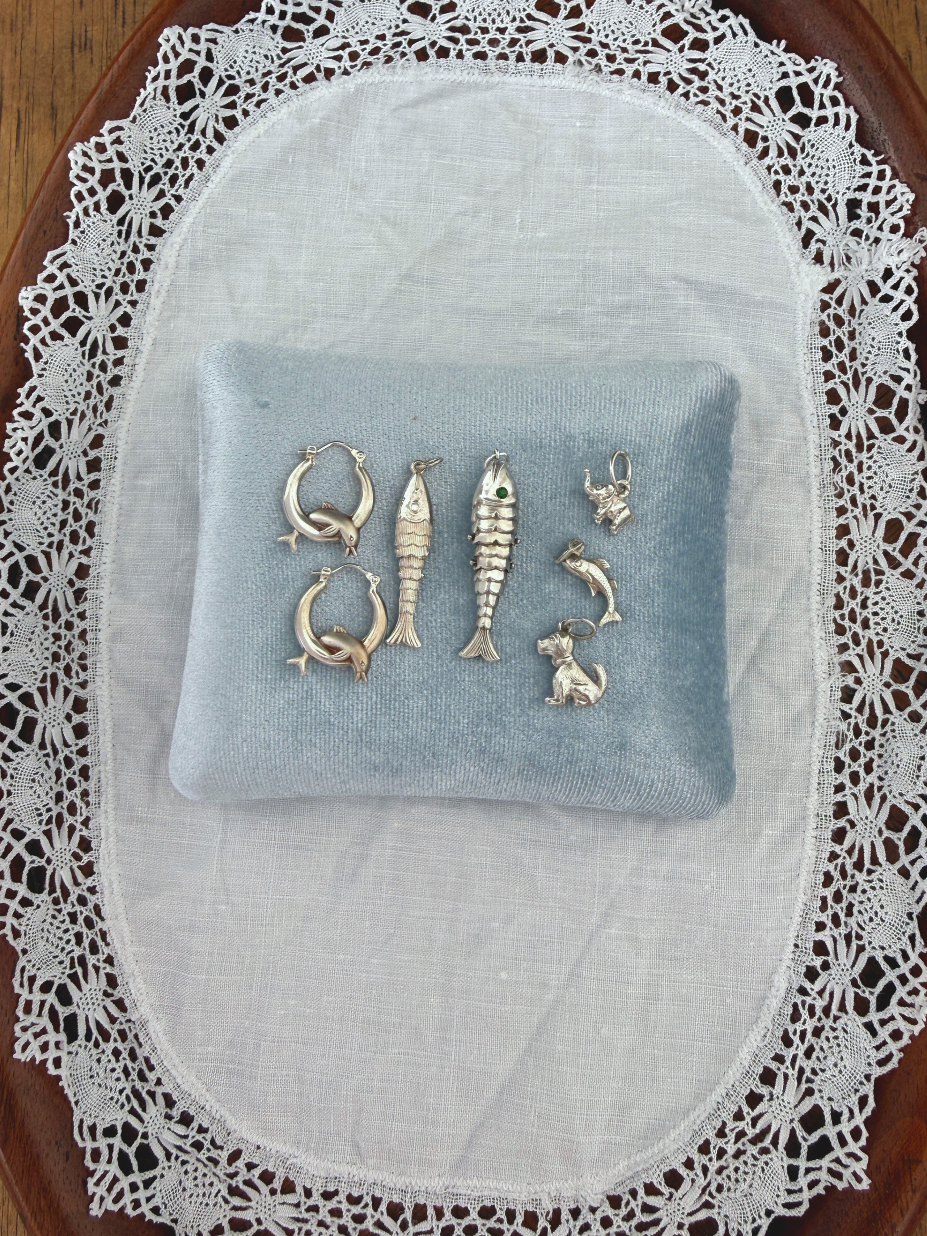 Animal Charms Vintage Silver