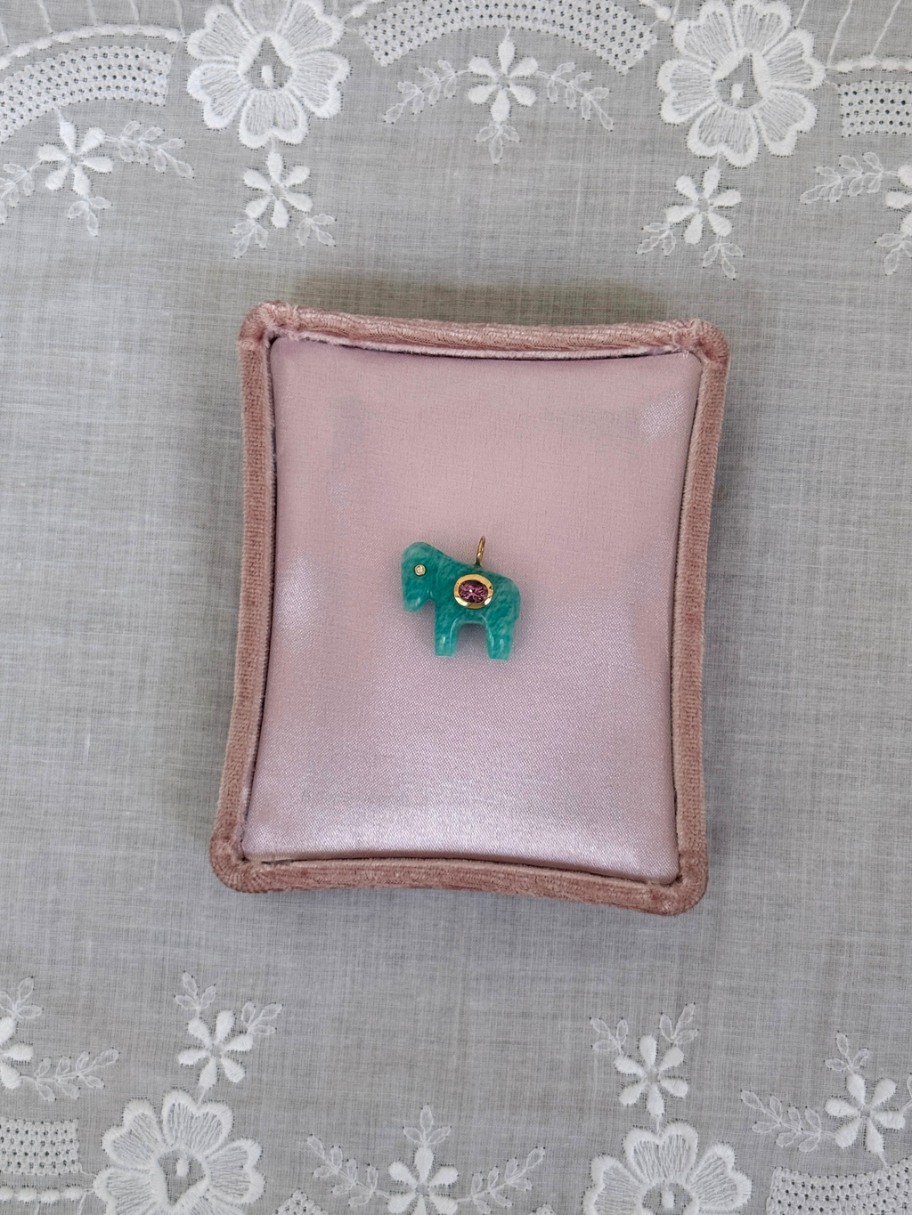 Horse Talisman Charm Turquoise