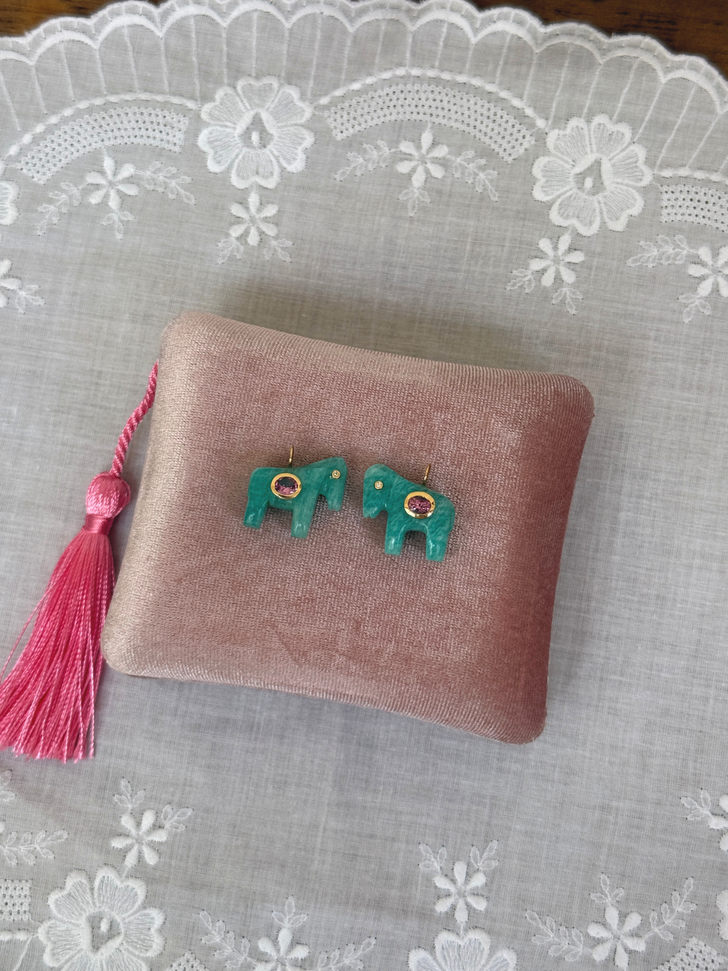 Horse Talisman Charm Turquoise