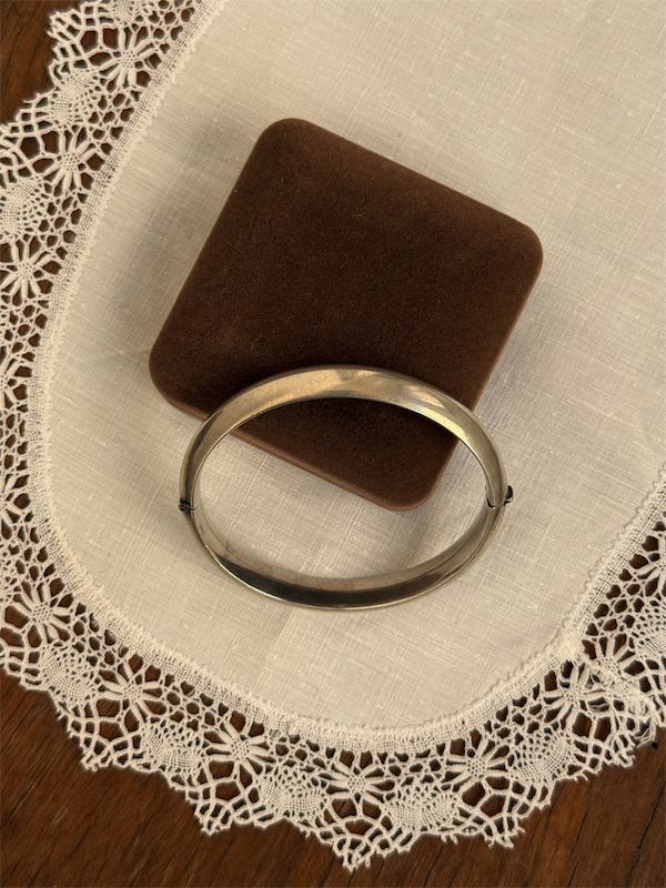 Bangle M Vintage Silver