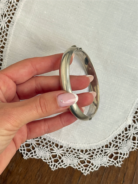 Bangle M Vintage Silver