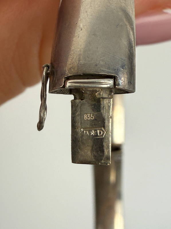 Bangle M Vintage Silver