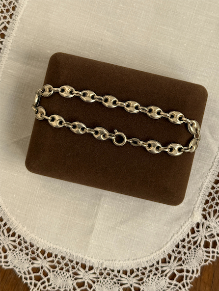Mariner Chain Bracelet Vintage Silver
