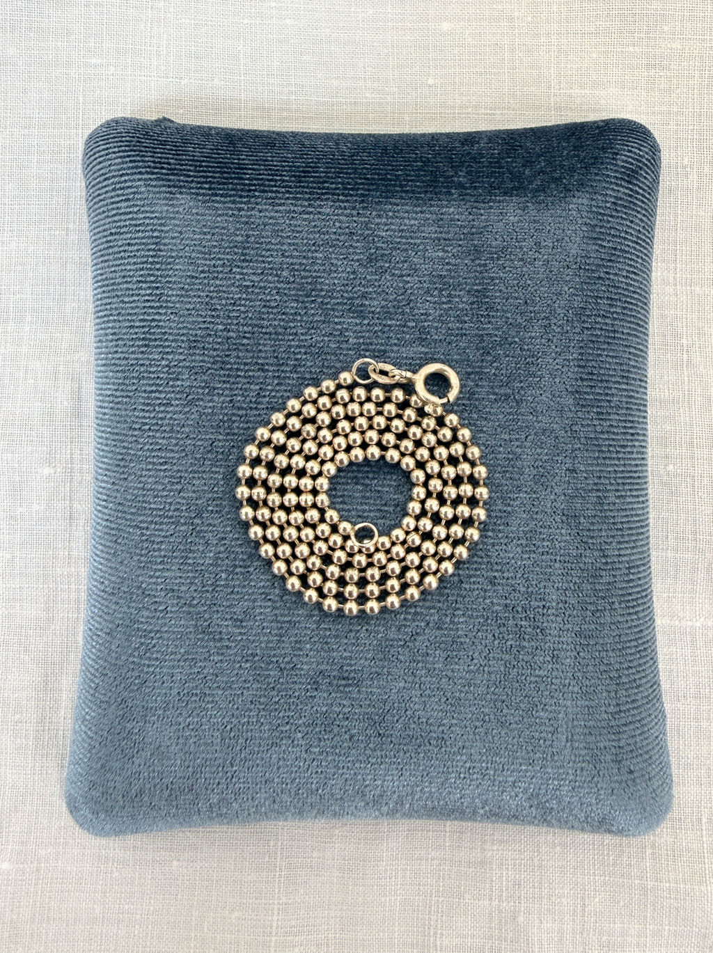 Ball Chain Vintage Silver
