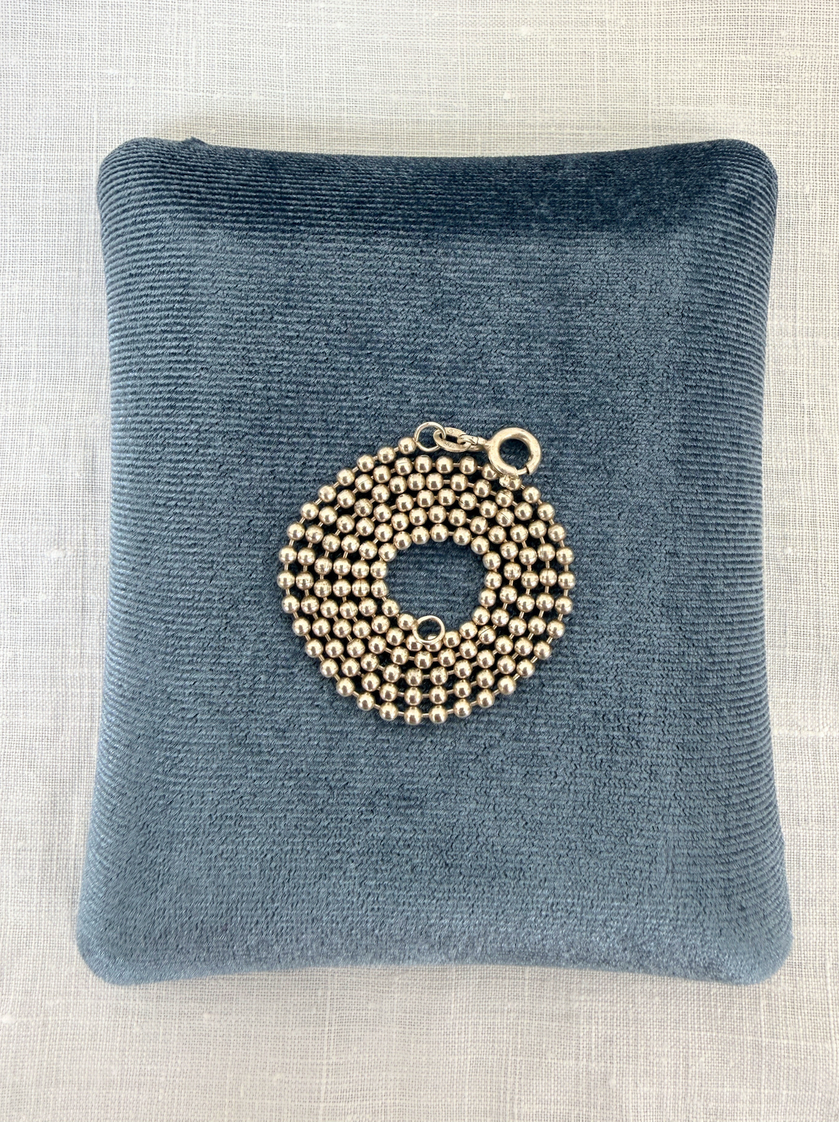 Ball Chain Vintage Silver