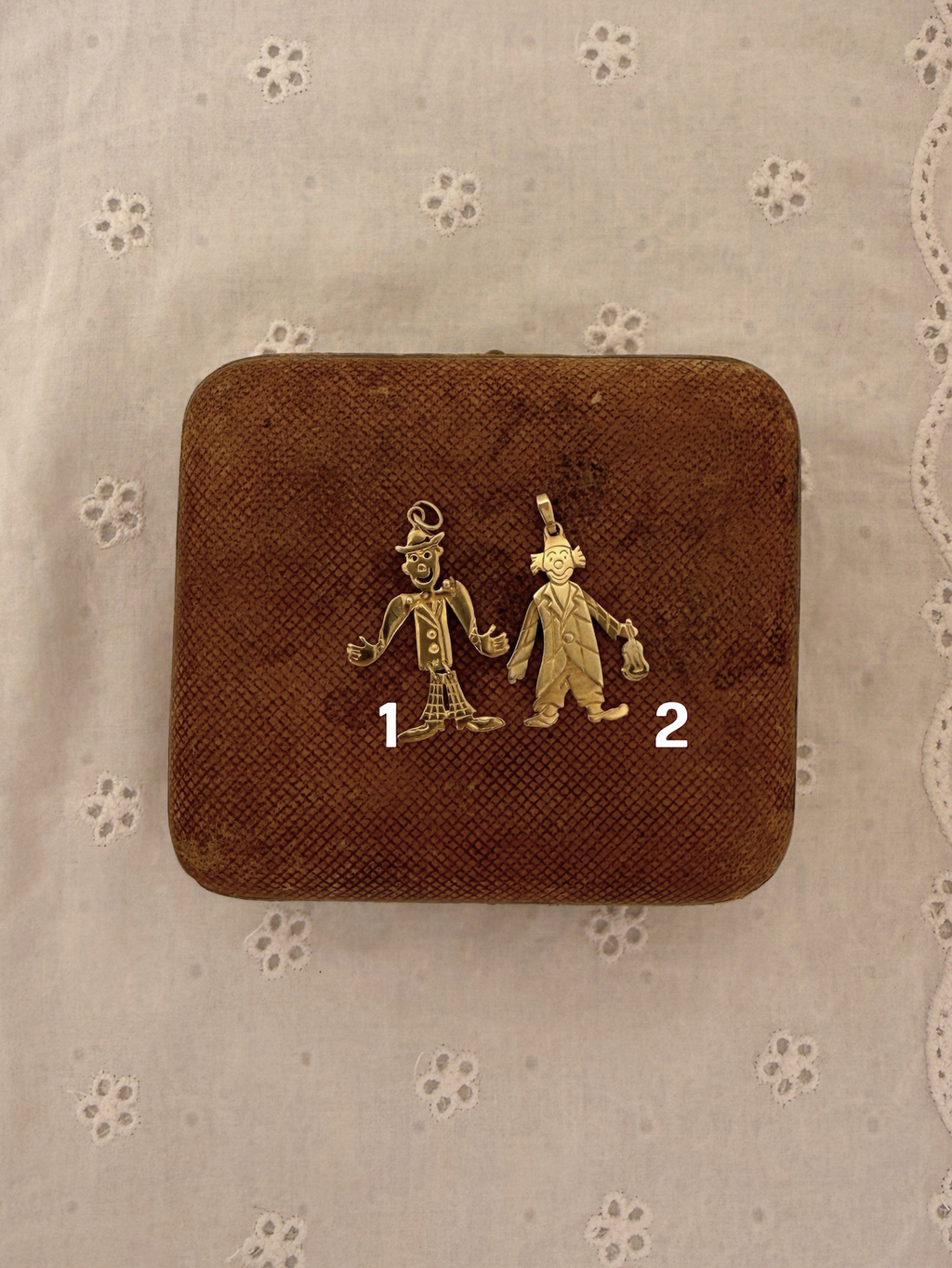 Funny Guy Charm Vintage Gold