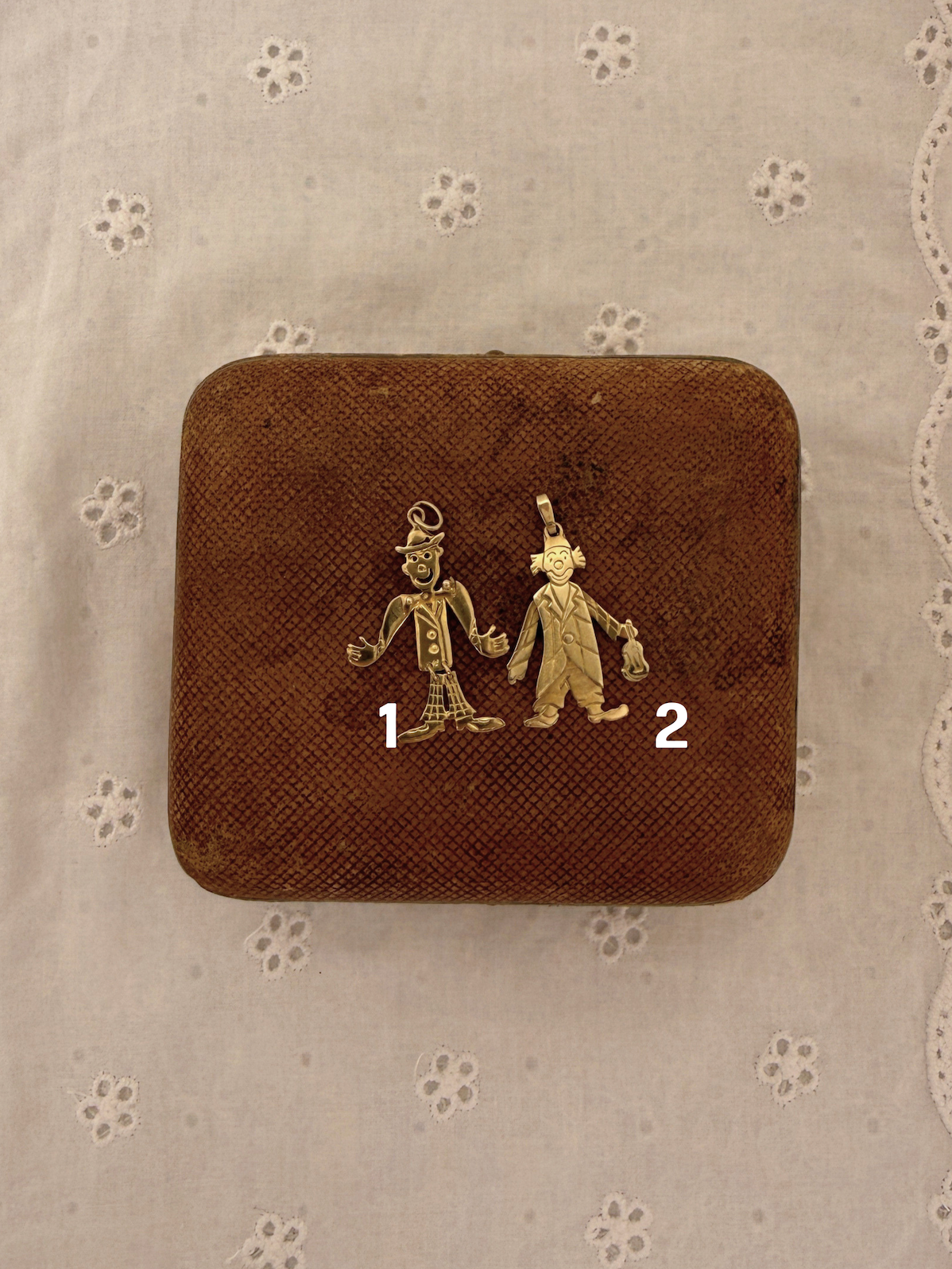 Funny Guy Charm Vintage Gold
