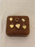 Heart Charms Vintage Gold