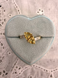 Citrine Toi et Moi Ring