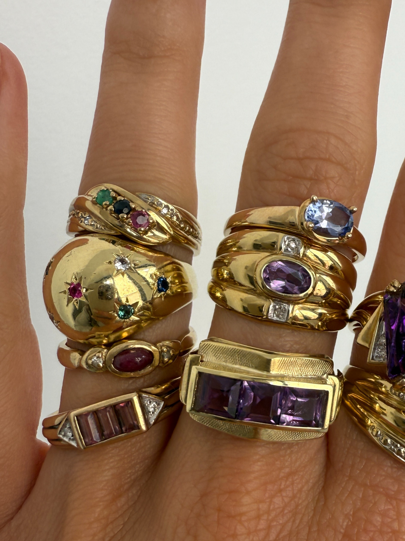 Princess Ruby Ring Vintage Gold