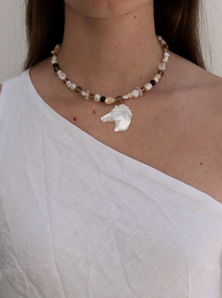 Pearly Pony Necklace