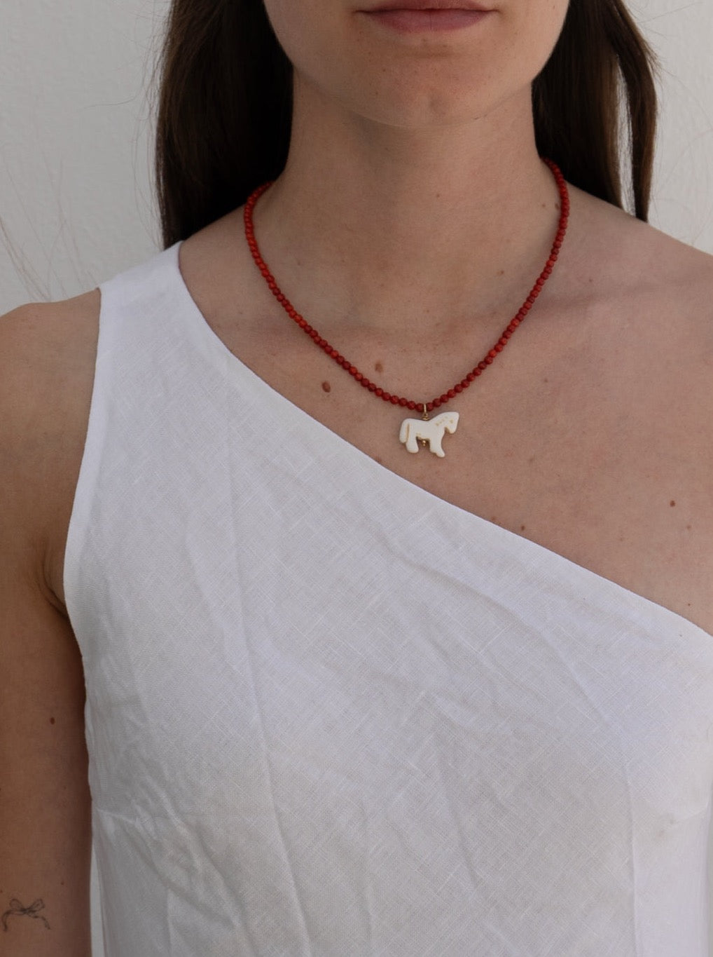Coral Pony Necklace