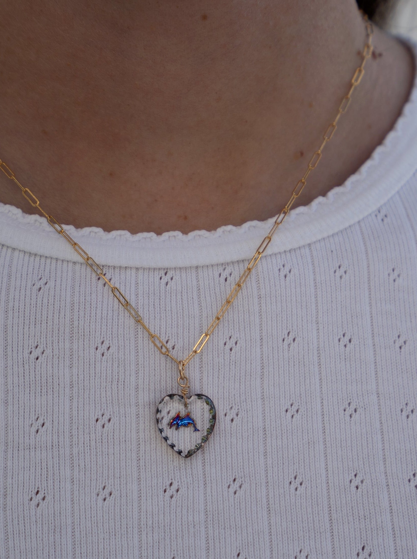 Crystal Dolphin Necklace