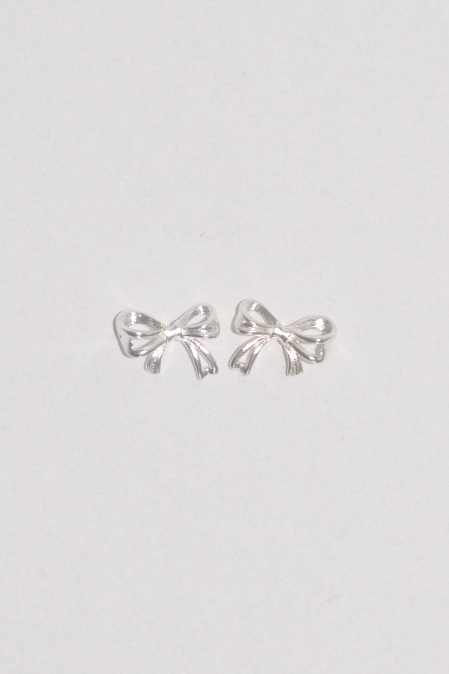 Baby Bow Studs Silver