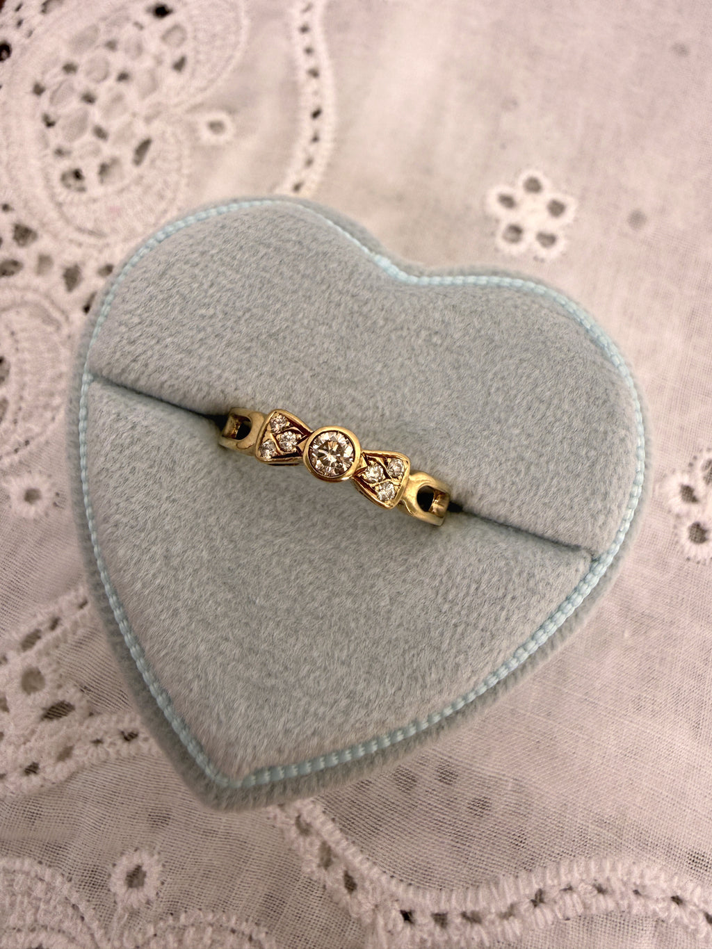 Diamond Bow Ring