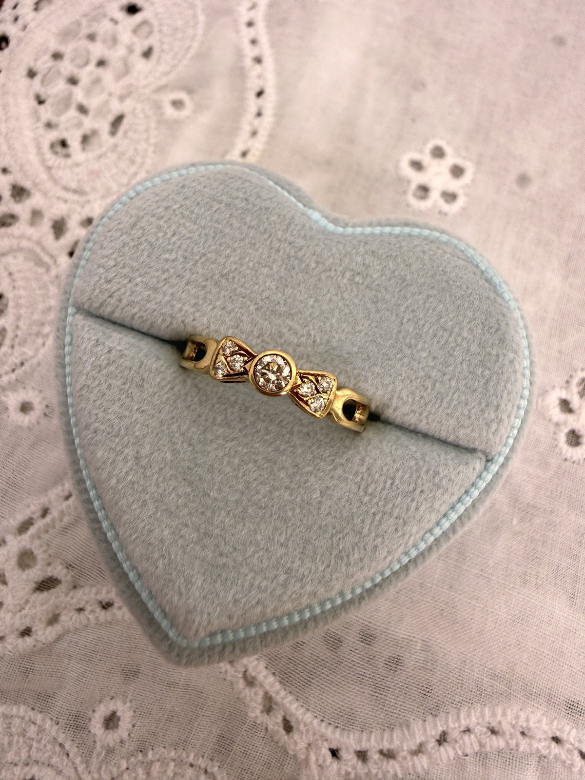 Diamond Bow Ring