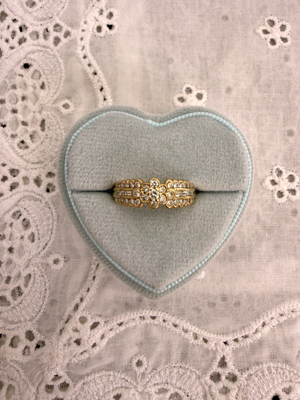 Diamond Flower Ring