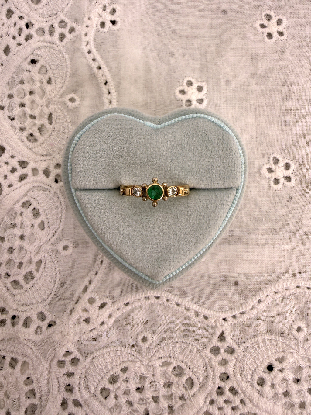 Emerald Bezel Ring