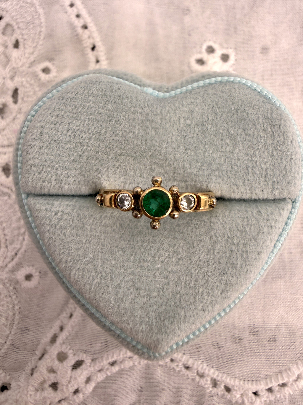 Emerald Bezel Ring