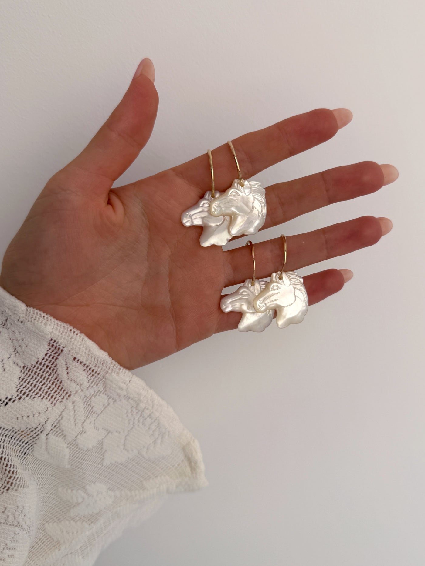 Pearly Pony Hoops