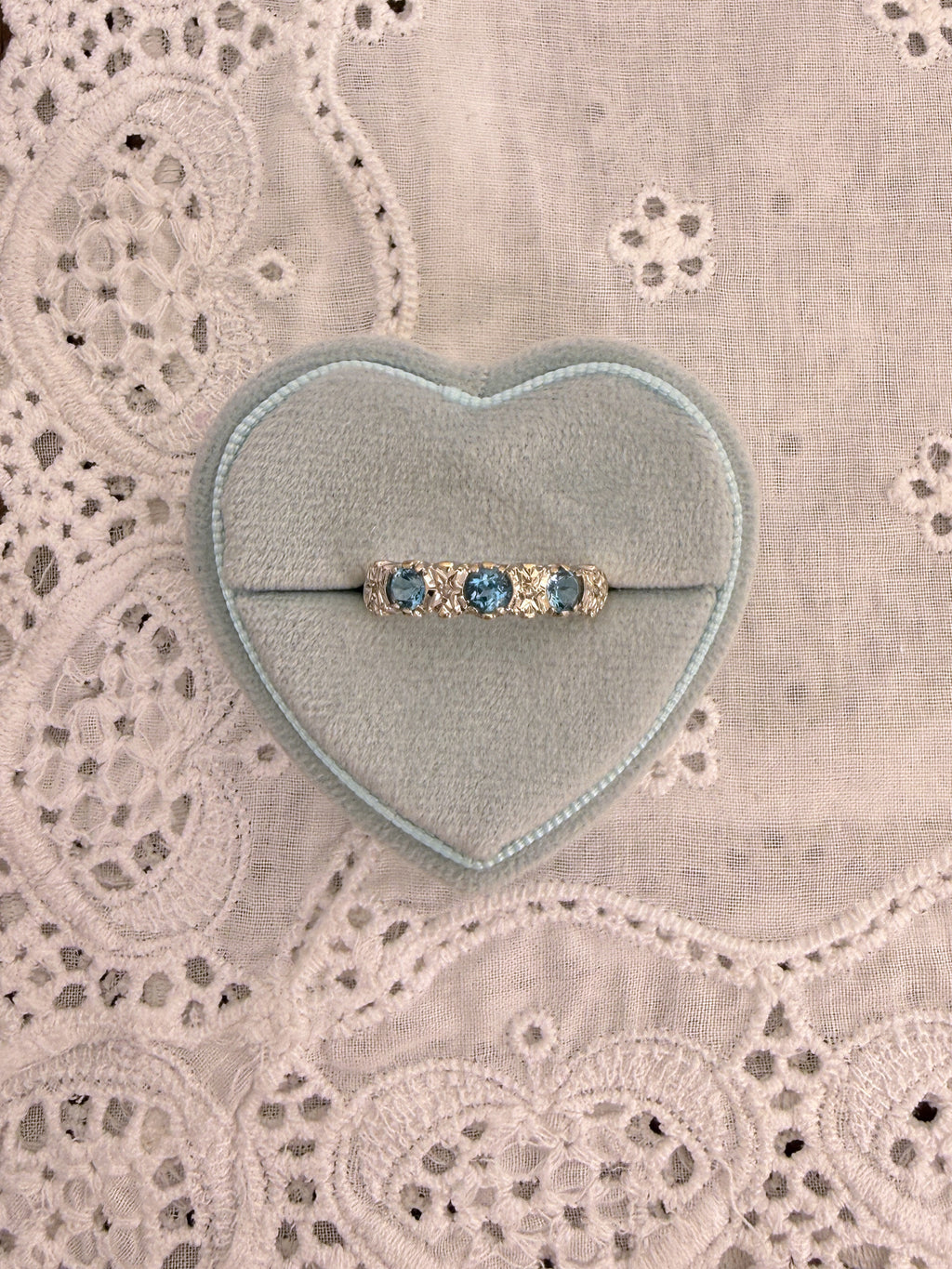 Topaz and Diamond  Band