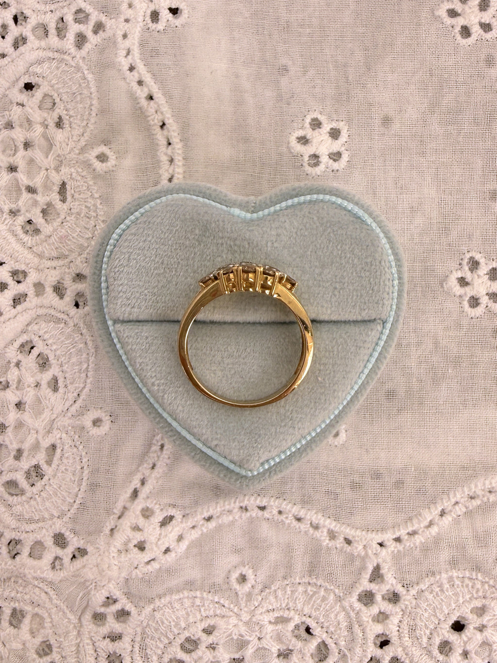 Champagne Cluster Ring