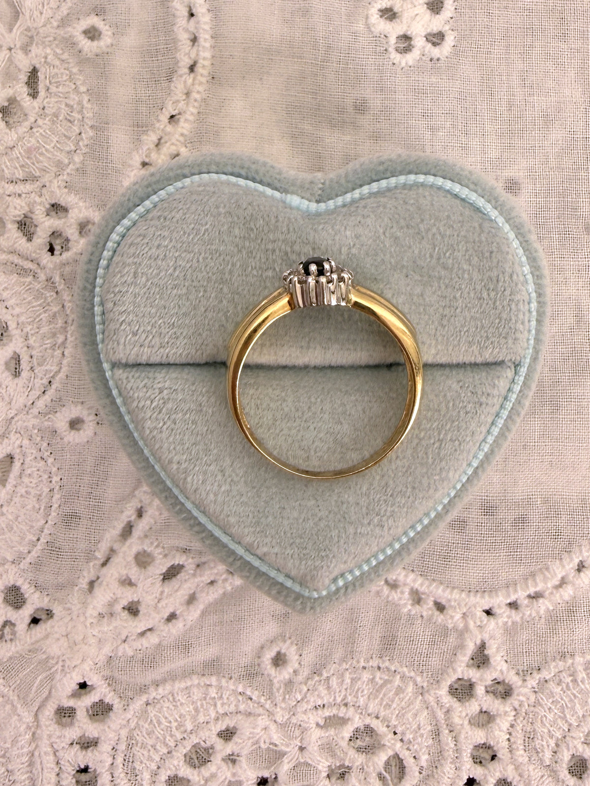 Sapphire Cluster Ring