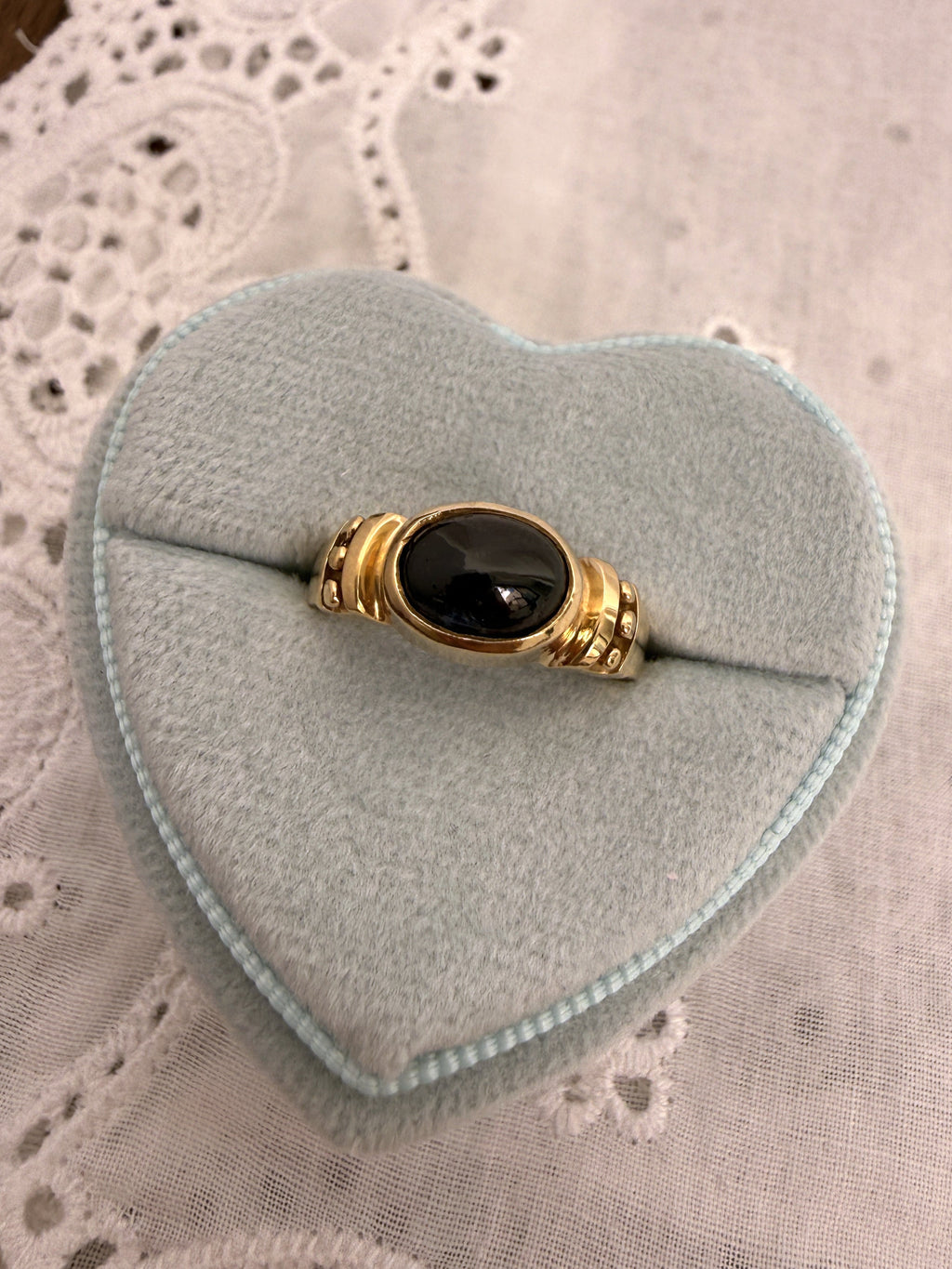 Sapphire Cabochon Ring