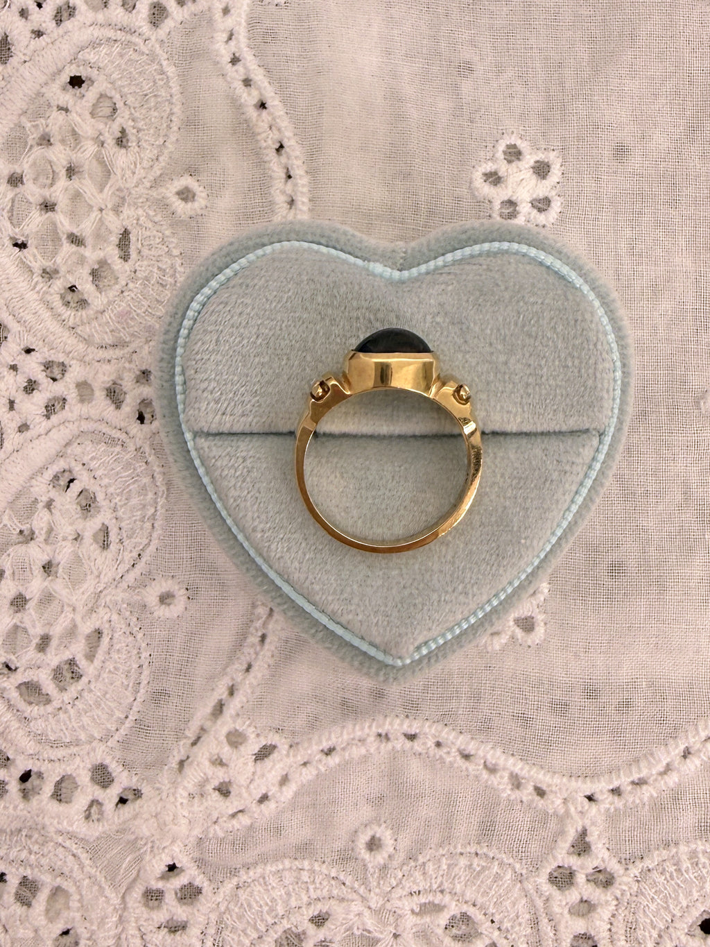 Sapphire Cabochon Ring