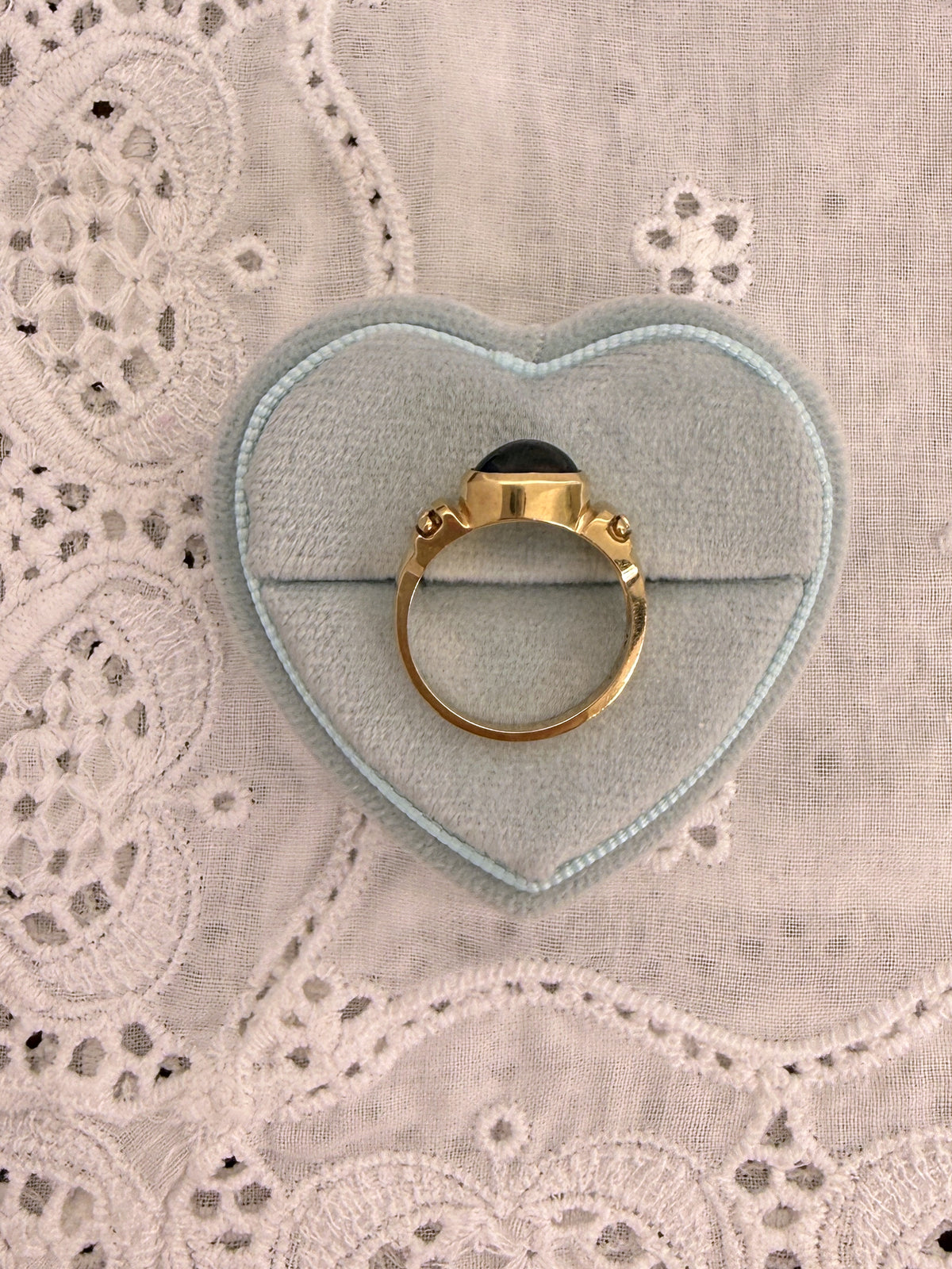 Sapphire Cabochon Ring