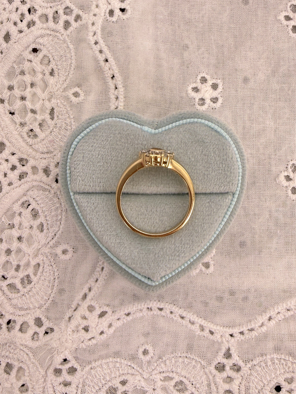 Citrine Daisy Ring