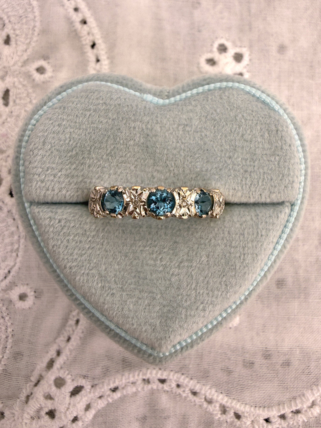 Topaz and Diamond  Band