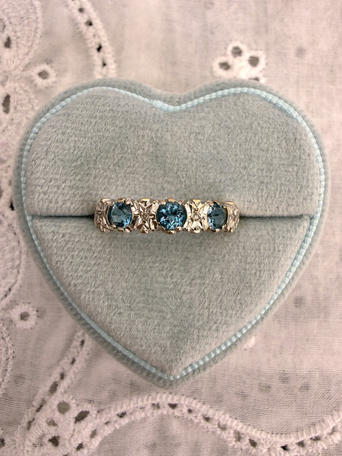 Topaz and Diamond  Band