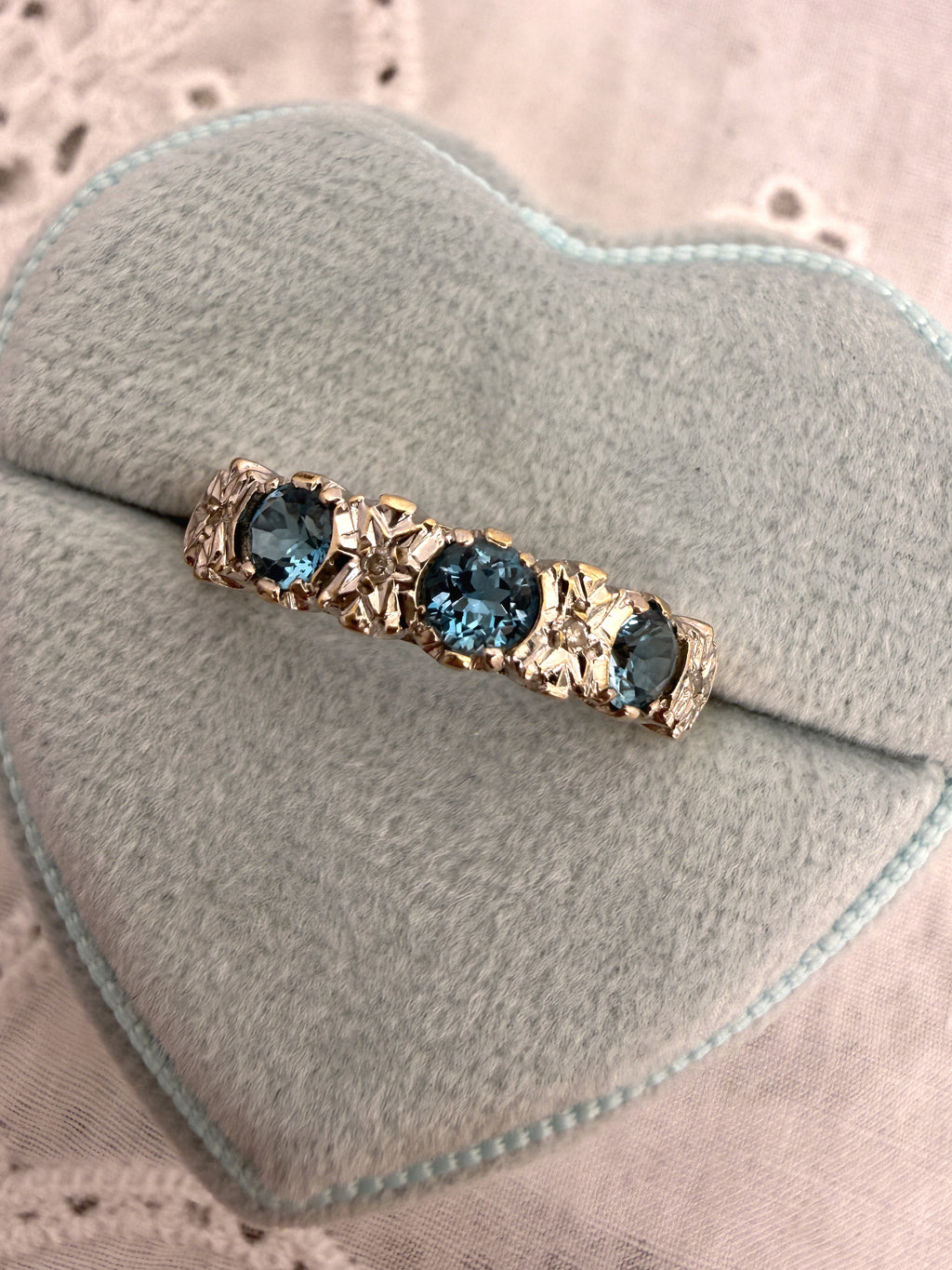 Topaz and Diamond  Band