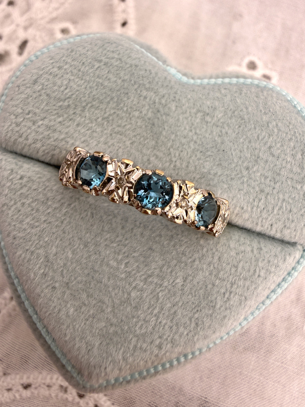 Topaz and Diamond  Band