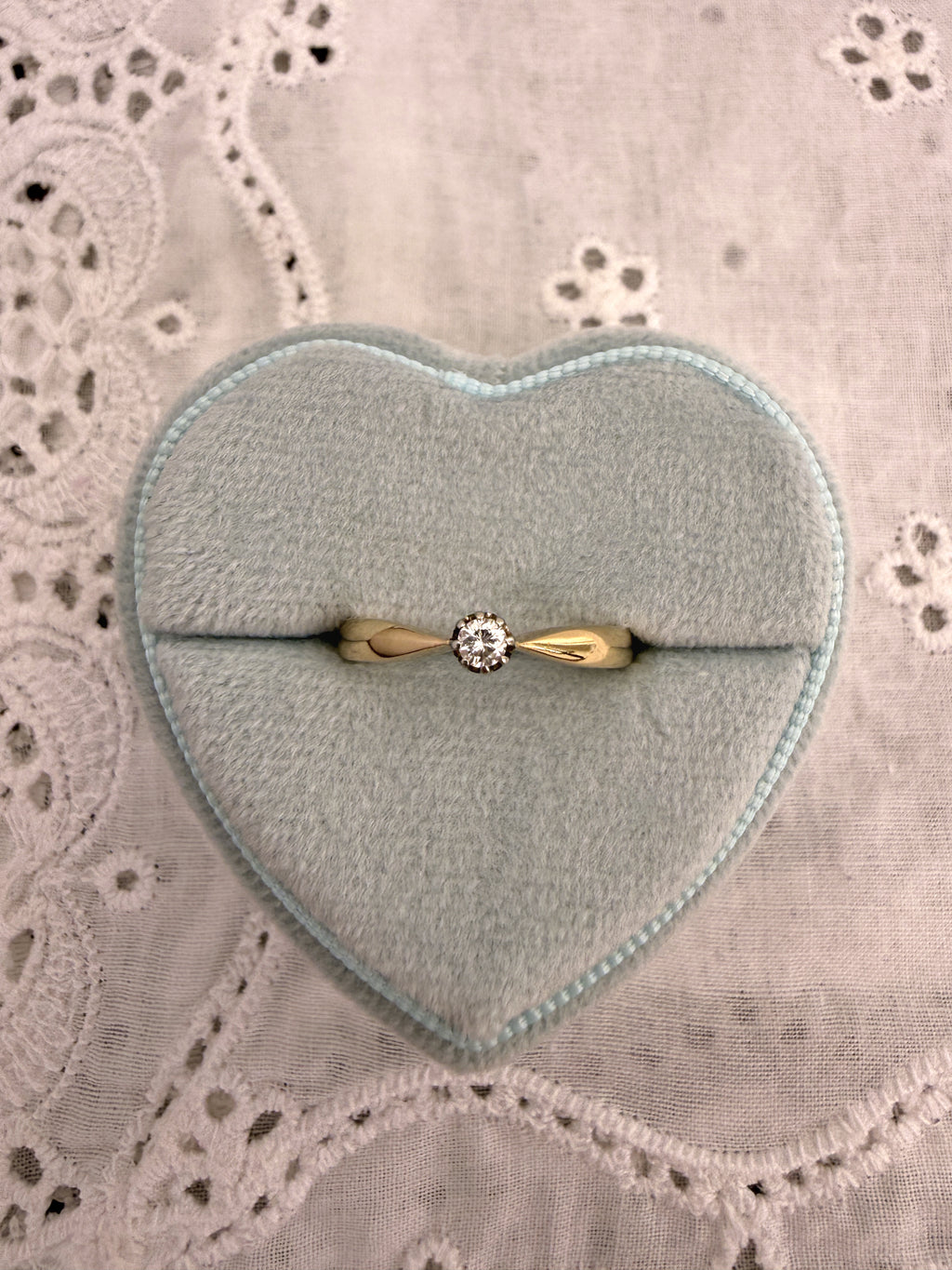 Mini Diamond Solitaire Ring