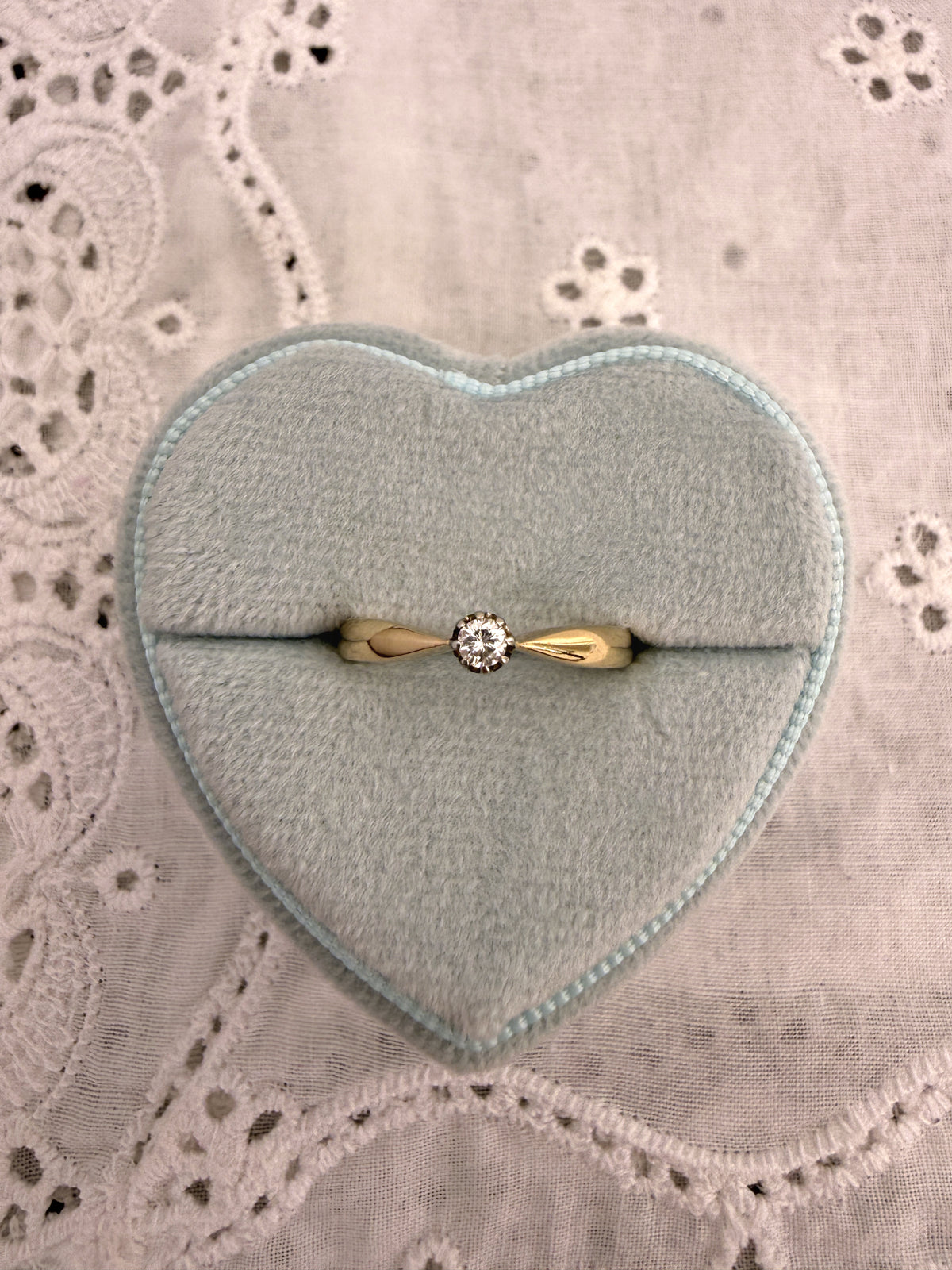 Mini Diamond Solitaire Ring