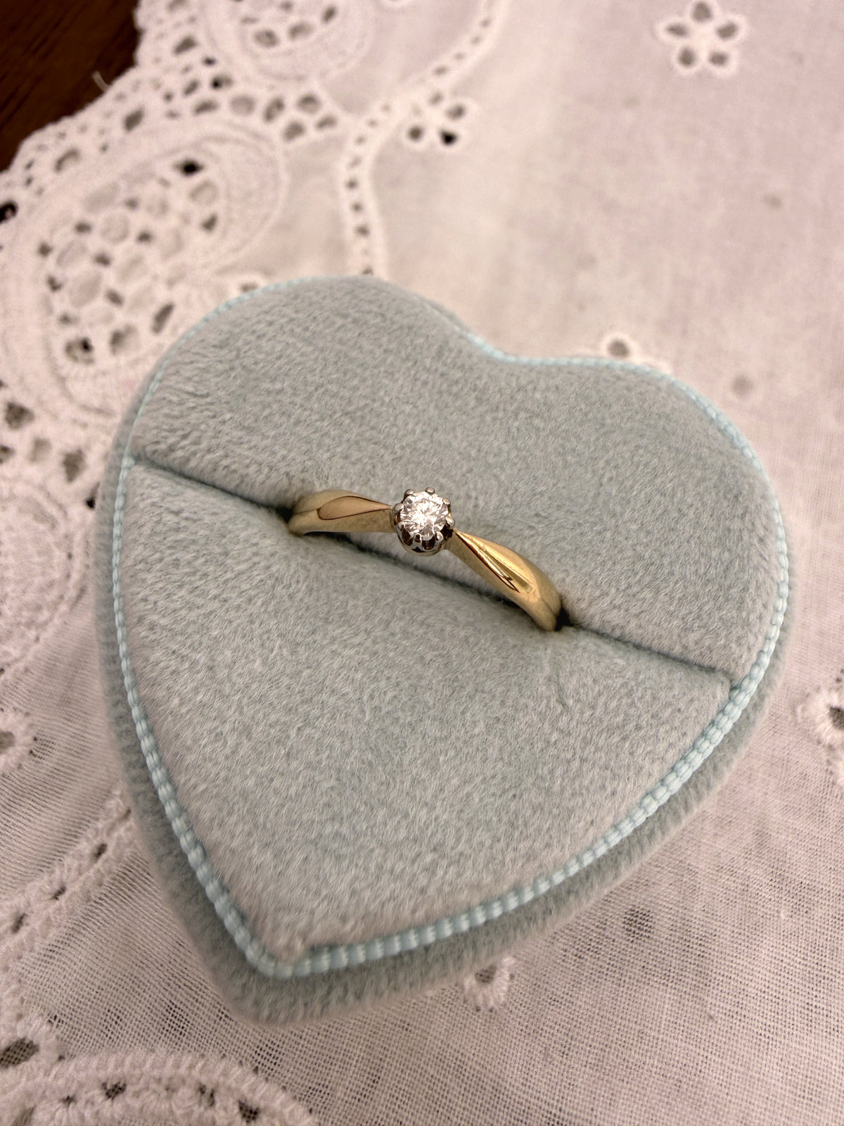 Mini Diamond Solitaire Ring