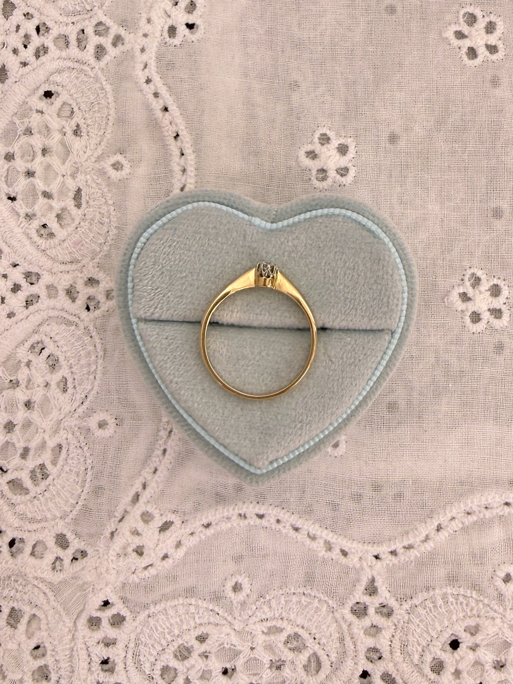 Mini Diamond Solitaire Ring